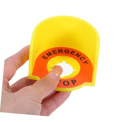 Robust Push Button Switch Cover Emergency Stop Sign for Machinery Safety Easy Install Protective Cover