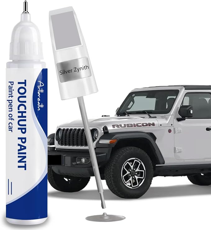 Silver Zynith(PSE/SSE) Touch Up Paint for JEEP-Exact Match–Chips and Nicks Car Paint Scratch Repair Kit Automotive Paint Pen for Wrangler-JK/Commander/Compass/Grand-Cherokee/Liberty/Patriot/Renegade