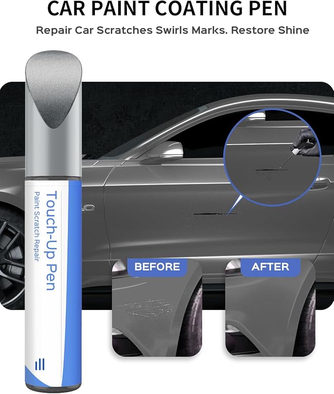 J7 Magnetic Metallic Touch Up Paint Compatible with Ford Exact Match–Chips and Nicks Touch Up