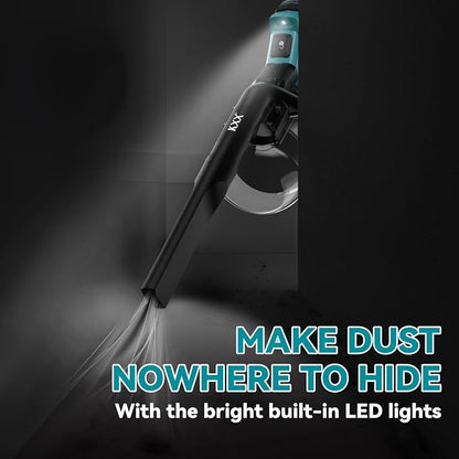 Cordless Vacuum for Makita Battery, 5 in 1 Handheld Electric Vacuum Cleaner with 500W Powerful Motor, 46 CFM Portable Hand Vacuum with Filtration HEPA for Floor, Carpet, Car (Battery Not Included)