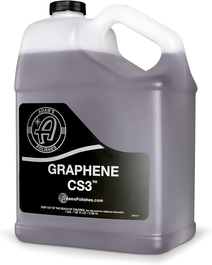 Adam’s Graphene CS3 Gallon - 3-in-1 Graphene Waterless Wash, Ceramic Detail Spray & Spray Coating, High Gloss, Streak-Free Shine & 90-Day Protection for Cars, RVs, Boats & Motorcycles