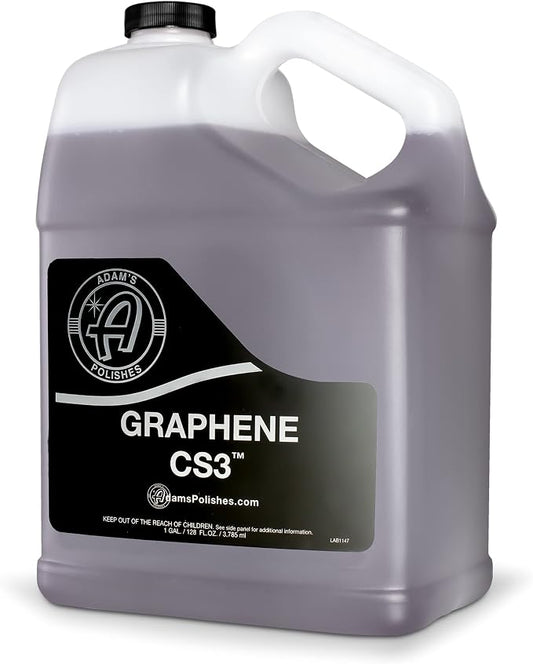 Adam’s Graphene CS3 Gallon - 3-in-1 Graphene Waterless Wash, Ceramic Detail Spray & Spray Coating, High Gloss, Streak-Free Shine & 90-Day Protection for Cars, RVs, Boats & Motorcycles