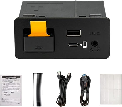 HMYC Mazda Carplay and Android Auto Retrofit Kit, TK78-66-9U0C OEM Media Hub Fits to MZD Connect System, Compatible with Mazda 2/3/6/CX3/CX5/CX9/MX5 2015-2020 Year(Type-c Fast Charging Interface)
