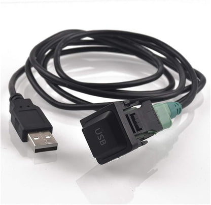 FANGSHUILIN DIY Car USB Adapter Audio USB Cable Switch Fit for Volkswagen Fit for VW Golf MK5 MK6 VI 5 6 Jetta CC Tiguan Passat B6