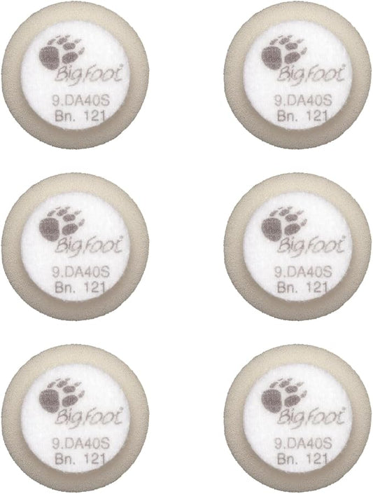 RUPES 40mm Pack of 6 White D-A Ultra-FINE Polishing Foam Pads | Ideal for Extremely Fine Paint Correction & Gloss Enhancement | Improves Finishing Performance | Compatible with 1.5" Backing Plate