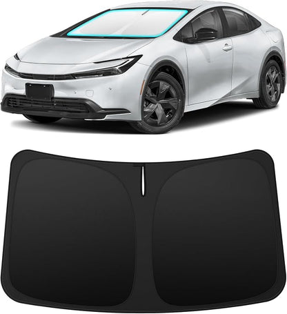 INSAUTO Custom Fit Windshield Sun Shade Accessories for Toyota Prius 2023-2026 (Prius C/V Not Fit), Foldable Front Window Sunshade, UV & Heat Reflector, Keeps Interior Cool, Includes Storage Bag