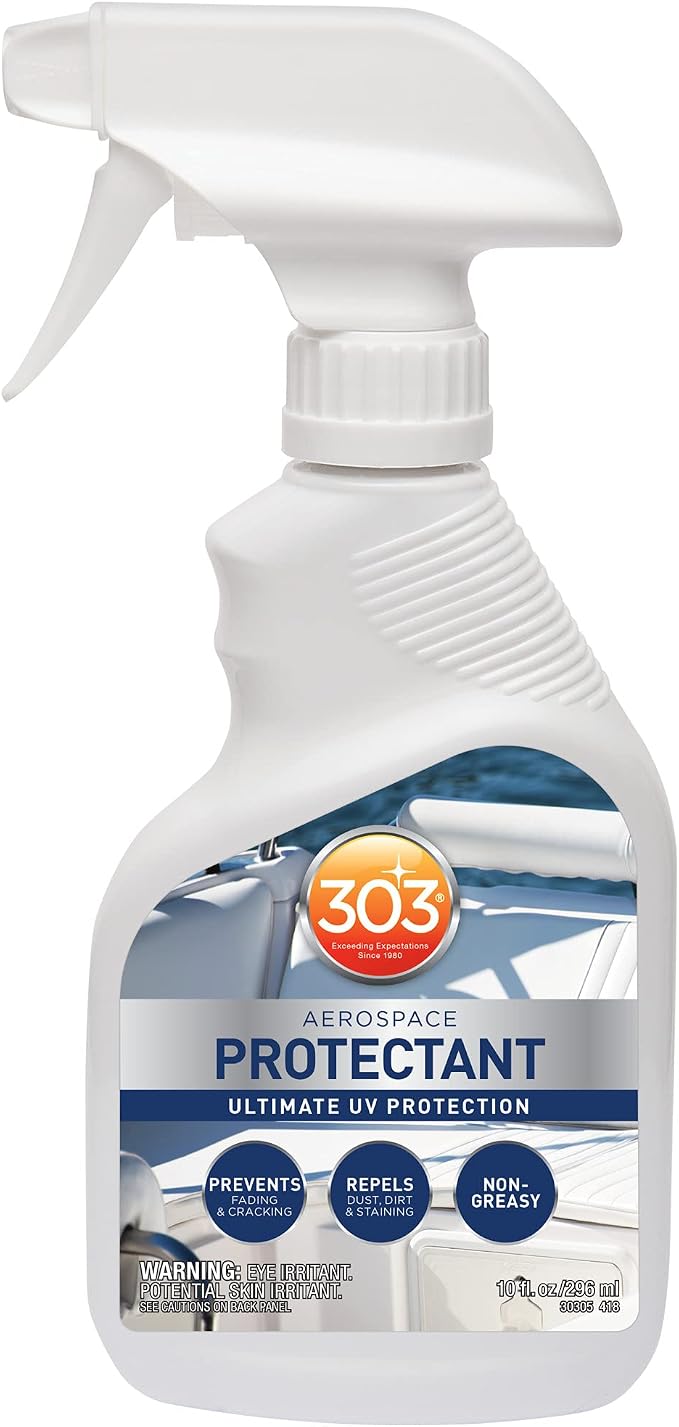303 Products Marine Aerospace Protectant – UV Protection – Repels Dust, Dirt, & Staining – Smooth Matte Finish – Restores Like-New Appearance – 10 Fl. Oz. (30305)