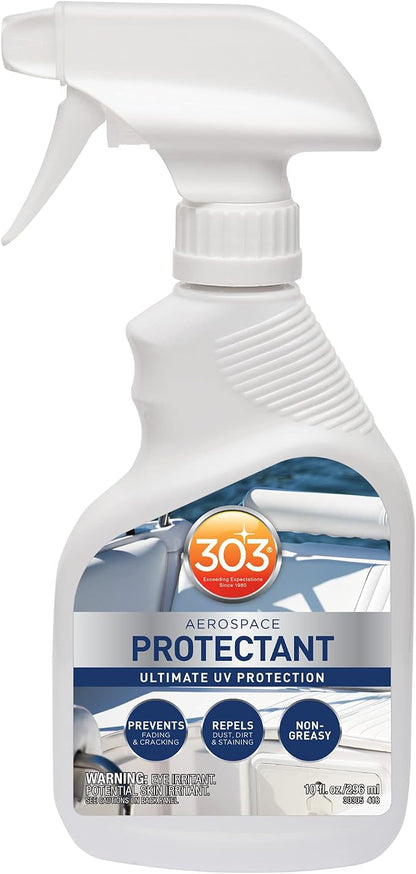 303 Products Marine Aerospace Protectant – UV Protection – Repels Dust, Dirt, & Staining – Smooth Matte Finish – Restores Like-New Appearance – 10 Fl. Oz. (30305)
