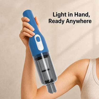 catsMeow Cordless Handheld Vacuum, Lightweight Portable Car Vacuum Cleaner with Crevice & Brush Tools, USB-C Rechargeable, Ideal for Cars, Quick Cleanups & Tight Spaces