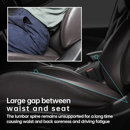 lumbar support for car, driver seat lumbar pillow, ergonomic car seat back cushion, Memory Foam mesh back support, orthopedic, Improve Sitting Posture Back Pain Relief, Soft Breathable Durable 1P