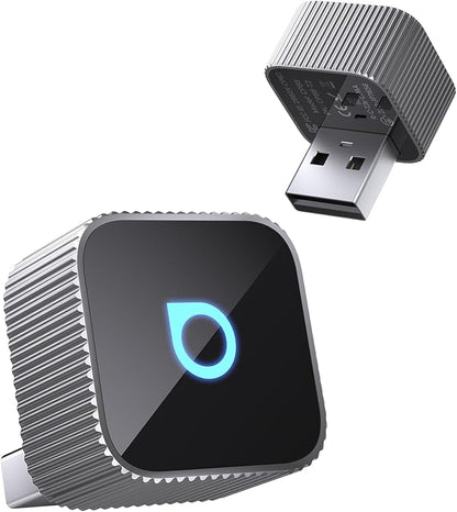 OTTOCAST Mini Cube 3.0 Wireless CarPlay & Android Auto Adapter 2026– Plug & Play, Fast Auto-Reconnect (Sliver)