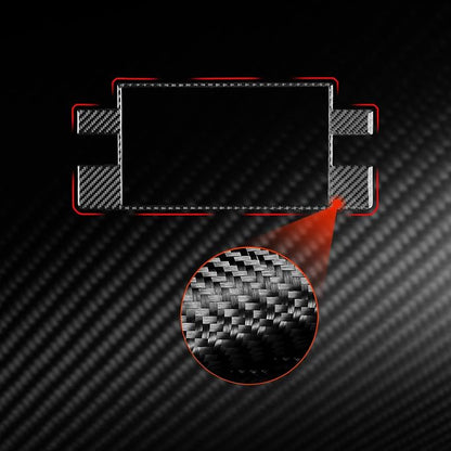 NVCNX Real Premium Carbon Fiber for Toyota Tundra 2022-2026 / Sequoia 2023-2026 2024 2025 Car Dash Navigation Screen Panel Cover Interior Trim Accessories Thick Overlay Sticker Decal 1PC only for SR5