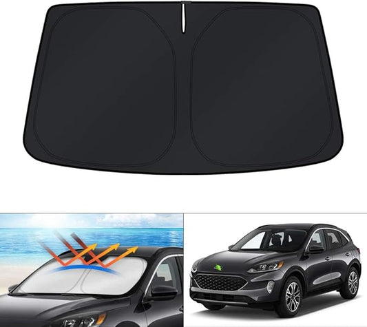 KUST Windshield Sun Shade for 2020-2025 2026 Ford Escape Accessories Custom Fit Window Shade Sun Visor Protector Foldable Blocks UV Rays Keep Car Cooler