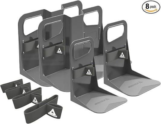 Stayhold Metro 8-Piece Organizer Set for Metro Carpet Car Trunk - 2 Medium + 2 Small Organizer, 4 Quick Straps