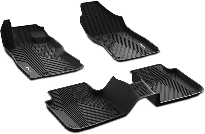 LASFIT All Weather Floor Mats for Subaru Crosstrek & Impreza 2026 2025 2024 (Non Crosstrek Hybrid), Custom Fit All Season TPE Guard Durable Floor Liners for Subaru Crosstrek & Impreza Car Accessories