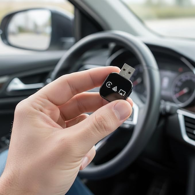 Car Display Video Adapter - Plug Play Converter, Wireless Car Adapter to Play Video on Cars Screen, for Daily Commuting Long Distance Travel City Driving Music Streaming Calling | Parking Assistance