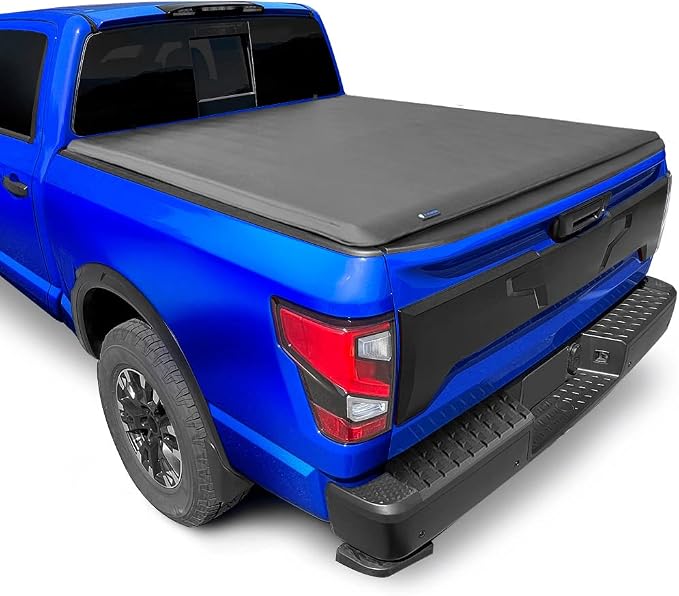 Tyger Auto T1 Soft Roll-up Truck Bed Tonneau Cover Compatible with 2017-2024 Nissan Titan | 5.5' (67") Bed | TG-BC1N9048