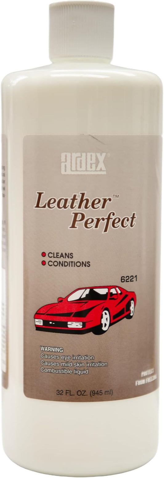 Ardex Leather Perfect Professional Car Detailing Interior Cleaner & Conditioner - Deep Cleaning Formula Restores, Softness - Safe for Auto, Marine & Home Leather Surfaces