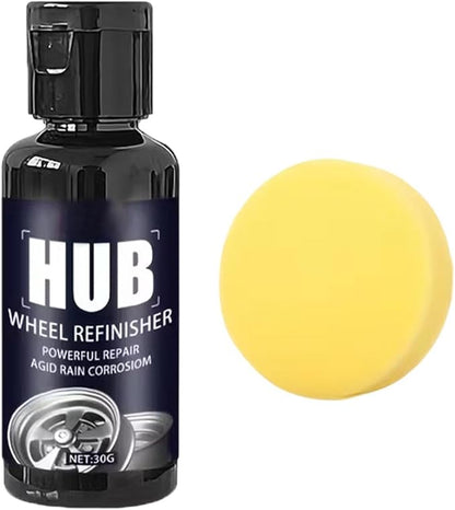 Tire Coating Wax, High Gloss Dressing, Large Size Refurbish Paste with Safety, Powerful Hub Wheel with Comfort, Modern Automotive Design Style, Tool for Alloy Hubs Rims SUV Sedan RV