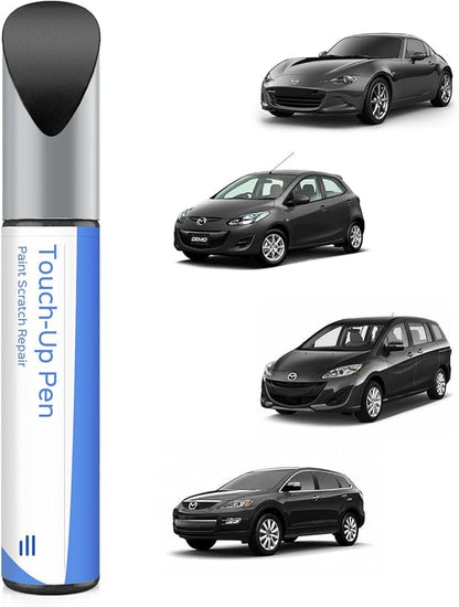 46G Machine Gray Metallic Touch Up Paint Compatible with Mazda Exact Match Chips and Nicks Touch Up