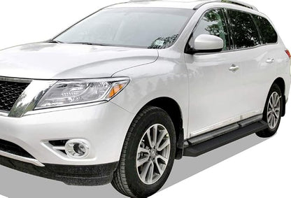 APS Running Boards (Nerf Bars Side Steps Step Bars) Compatible with Nissan Pathfinder 2005-2012 (Black Powder Coated Running Board Style)