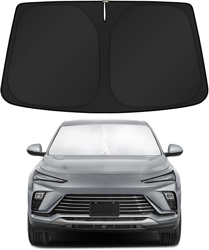 KUST Windshield Sun Shade for Buick Envista 2024-2025 2026 Custom Fit Sunshade Foldable Sun Protectors Interior Accessories Blocks UV Rays