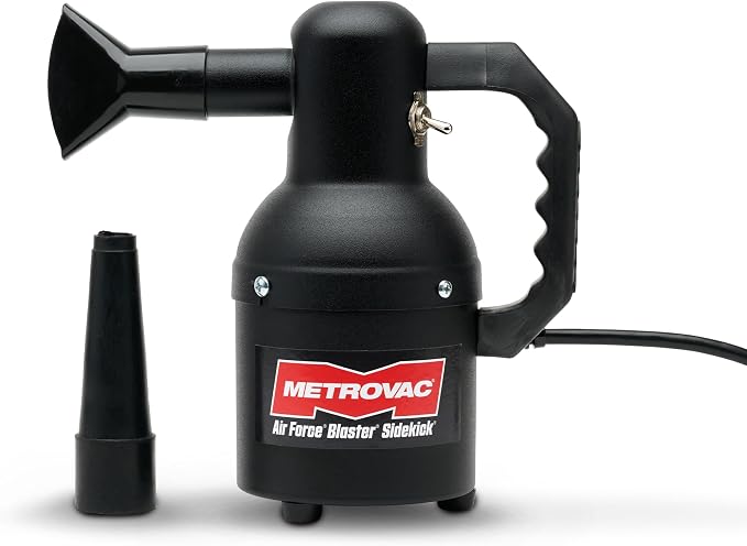 Metrovac Sidekick SK-1 Motorcycle & Car Dryer and Air Force Blaster Sidekick with 12 Foot Cord and Matte Finish for Profesional Motorcycle Detailing, Made in the USA