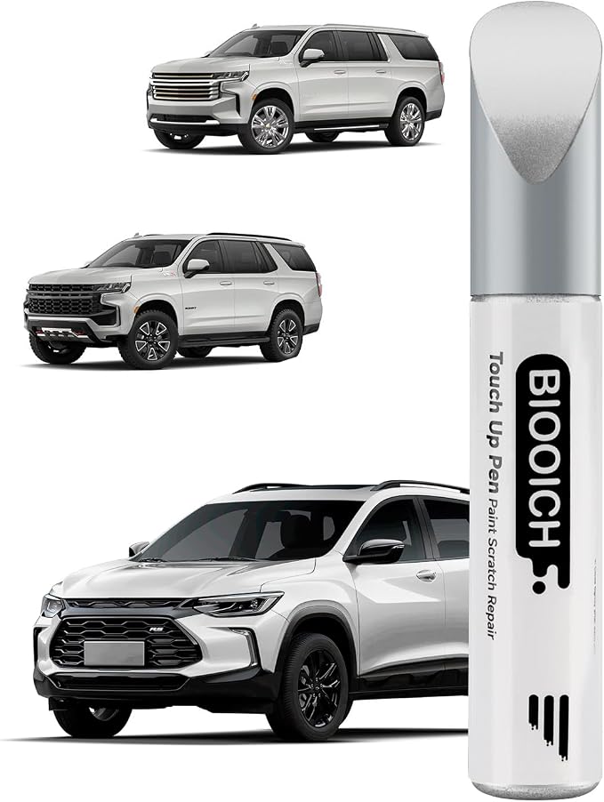 Touch Up Paint Pen Exact Color Match Car Chip and Scratch Repair (for Chevrolet, White Diamond Metallic Tricoat(GBN/WA800J/98))