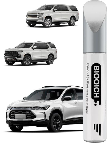 Touch Up Paint Pen Exact Color Match Car Chip and Scratch Repair (for Chevrolet, White Diamond Metallic Tricoat(GBN/WA800J/98))