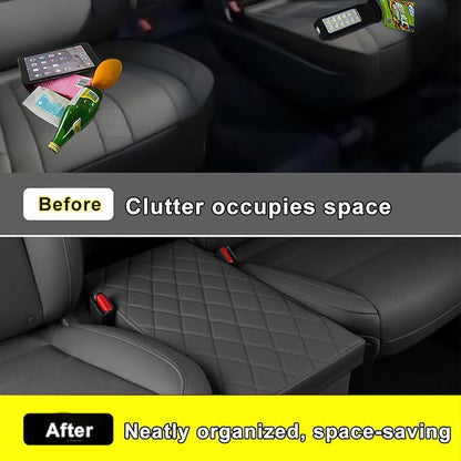Car Seat Organizer Between the Seats for Kia Telluride 2025 2024 2023 2022 2021 2020, Backseat Box Console Organizer for Children's Toys, Baby Supplies, Snack Organiser, Travel Dual Storage