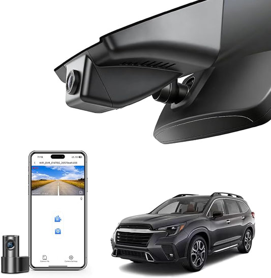 Front 4K & Rear 1080P Dash Cam Custom fit for Subaru Ascent 2023 2024 2025 2026 (Model B),Limited Onyx Edition Premium Touring etc, Integrated OEM Look, UHD 2160P Video, App & WiFi, GPS, 128GB Card
