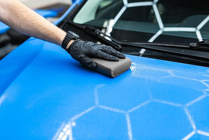 Koch-Chemie Clay Scrubber - Fast and Effective Removal of Paint Contaminants, Grime, Debris, and More - Clay Bar with Extra Scrubbing Power. Black/Ice Grey - 2-Pack