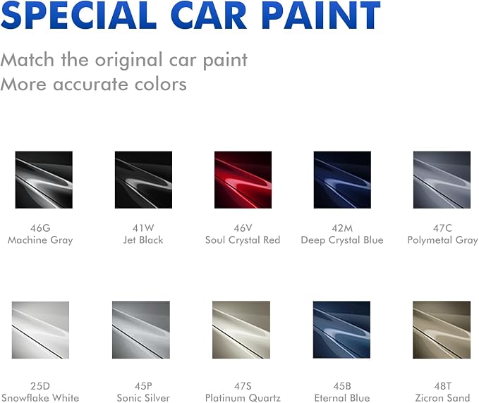 42M Deep Crystal Blue Touch Up Paint Compatible with Mazda, DIY Car Paint Scratch Repair, Quick & Easy Fix Automotive Scratch Repair for CX-5/CX-30/CX-9/CX-90/CX-70/Mazda3/Mazda6/MX-5