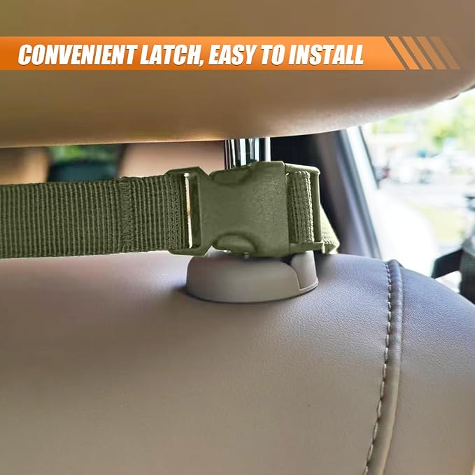 Car Backseat Organizer, Waterproof Oxford Automotive Seat Back Protector with 8 Pockets, Hanging Vehicle Behind Seat Storage Bag, Universal Travel Accessories for RV, SUV, Truck(Green)