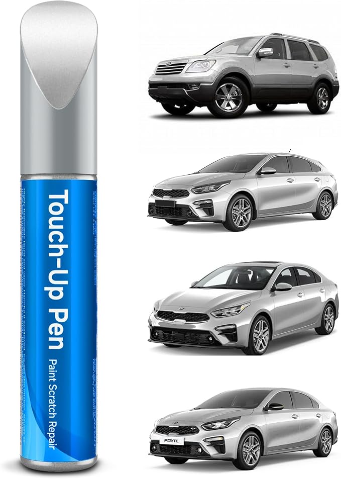 Bright Silver Metallic(3D/A3D) Touch Up Paint Compatible with Kia Exact Match Touch Up Paint Car Scratch Repair