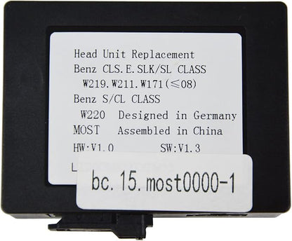Optical Fiber Decoder Box for Mercedes-Benz CLS E S SL SLK CL
