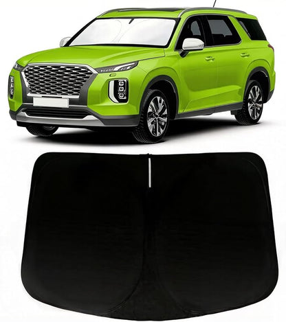 Windshield Sun Shade for Hyundai Palisade 2020 2021 2023 2024 2025 2026 Accessories, Car Front Window Sun Visor Protector & Heat Shield | 240T Sunshade Protection Blocks UV Rays
