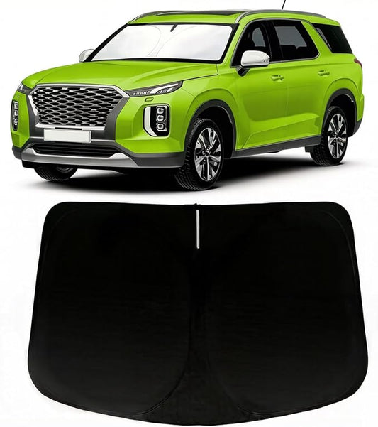 Windshield Sun Shade for Hyundai Palisade 2020 2021 2023 2024 2025 2026 Accessories, Car Front Window Sun Visor Protector & Heat Shield | 240T Sunshade Protection Blocks UV Rays