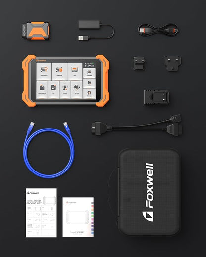 FOXWELL NT919BT All System Diagnostic Tool - Automotive Bidirectional Scan Tool, 3000+ Active Tests, 34 Maintenances, ECU Coding, CAN FD & DoIP, Lifetime Free Update, Car OBD2 Scanner for 140+ Brands