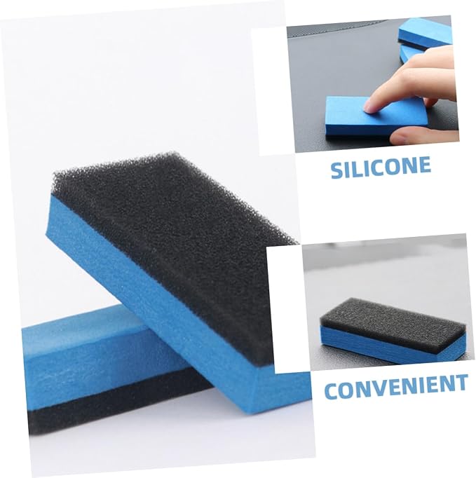 10pcs Dual-Sided Tire Shine Applicator Sponges for Car Detailing High-Density Polishing Pads for Waxing and Cleaning Safe for Glass Coatings