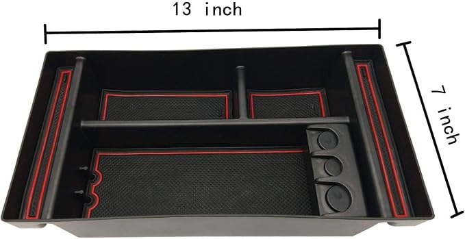 Center Console Organizer Tray fits for 2019-2022 GMC Sierra/Chevy Silverado 1500 Accessories, 2020-2021 2022 2023 Silverado/Sierra 2500 HD/3500 HD