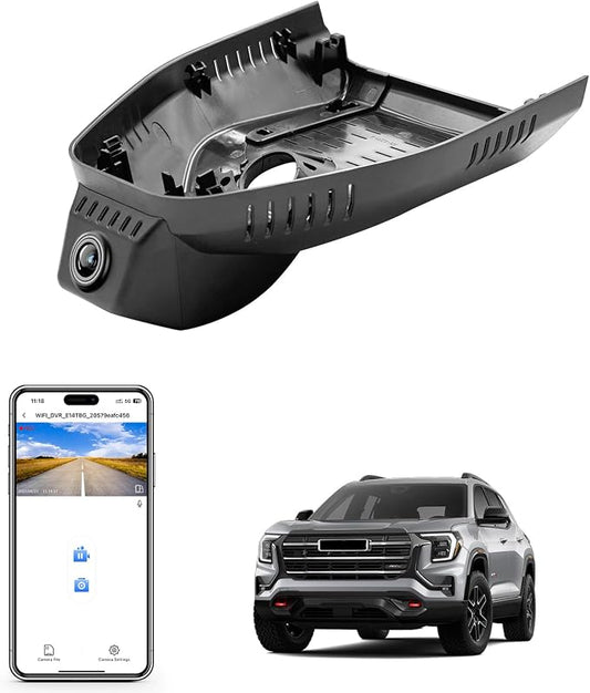 mangoal 4K Dash Cam for GMC Terrain 2025 2026(Model C), SL SLE SLT AT4 Denali,Free App & WiFi, GPS, 64GB Card
