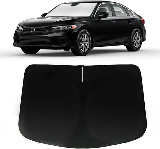 Windshield Sun Shade for Honda Civic 2016-2021, Car Front Window Sunshade with 240T Sun Visor Protector Blocks UV Rays Heat Sun Shield Accessories