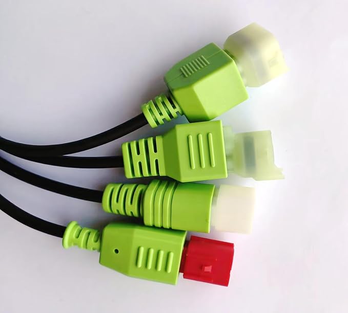 Motorbikes OBD Diagnostic Adapter Cable,4Pin+6Pin Male to OBD2 16Pin Female 4 in 1 EURO5 Motorcycle OBDII Connector
