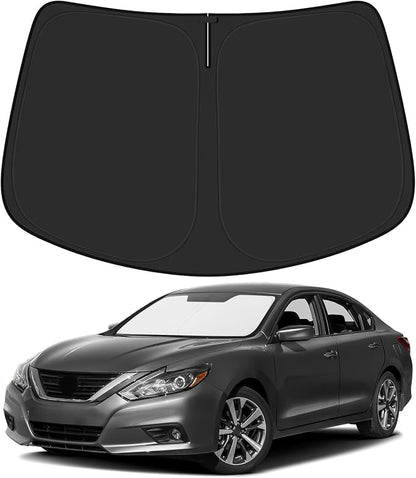BIBLOZ Car Windshield Sun Shade for Nissan Altima 2013-2018, S, SR, SV, SL Accessories Foldable Car Sunshade Front Windshield Sun Visor PET Reflective Material