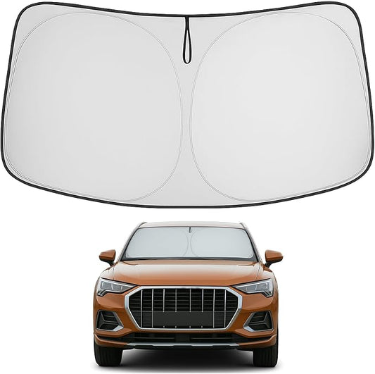Proadsy Windshield Sun Shade for Audi Q3 2019-2025 2026 Foldable Front Sunshade Protector Sun Visor Keep Car Cooler Accessories
