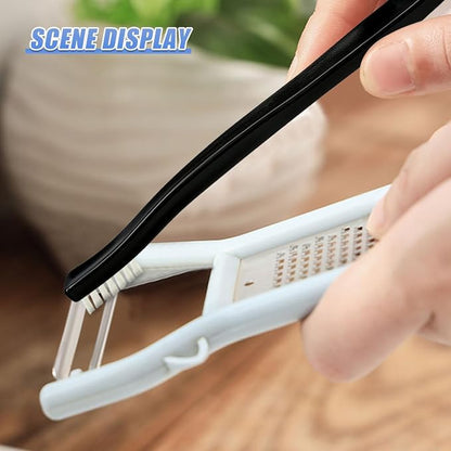4PCS Car Double-Ended Detail Cleaning Brushes, Stiff Nylon Bristles Auto Crevice Brush, Multifunctional Vehicle Interior Exterior Cleaning Tool for SUV Truck Home Office(4PCS)
