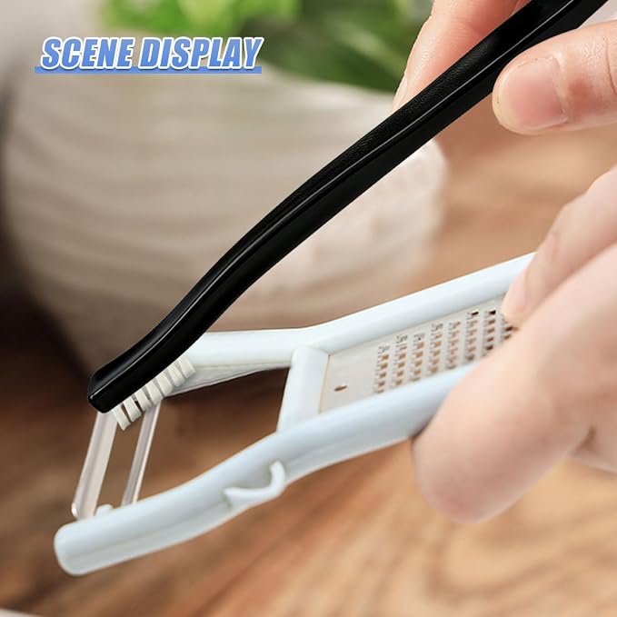 4PCS Car Double-Ended Detail Cleaning Brushes, Stiff Nylon Bristles Auto Crevice Brush, Multifunctional Vehicle Interior Exterior Cleaning Tool for SUV Truck Home Office(2PCS)