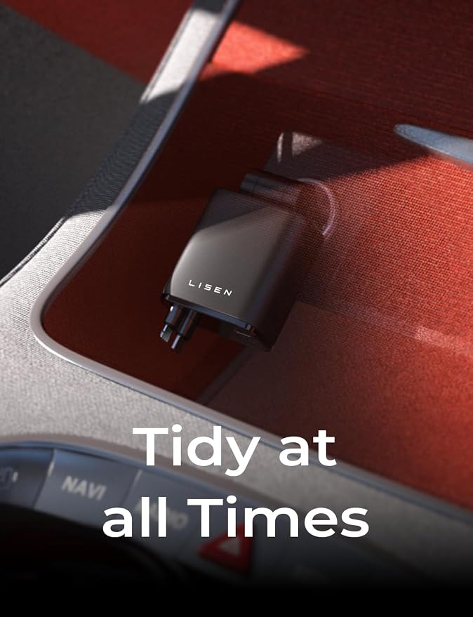 LISEN Retractable Car Charger 4 in 1 for Cars, 69W Retractable USB C Car Charger with 31.5in Cable, Fast Charging for iPhone 17 16 15 14 13 12 Pro Max Plus, Compact Cars Accessories for Daily Driving | Multiple Ports Car Charger, Retractable Car Charge...