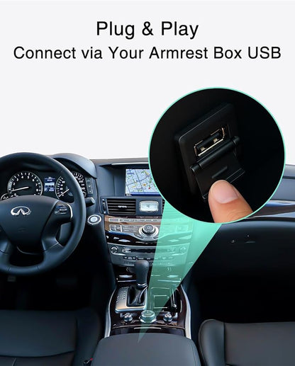 Bluetooth Car Adapter with USB Interface for Infiniti Q70/G37/EX/FX35/JX/QX50/QX60/M & NMC Patrol(2012-2018)/Qashqai(2014)/Murano(2011-2012)/Altima(2011-2012)/Rogue(2014-2016)